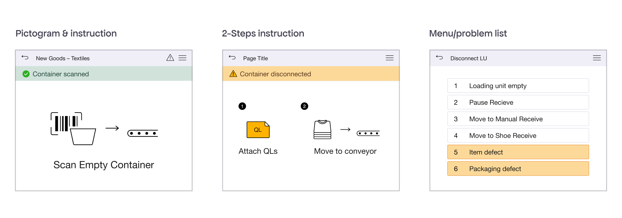 Components and templates desktop
