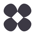 Logo in shape of a flower nastia design black