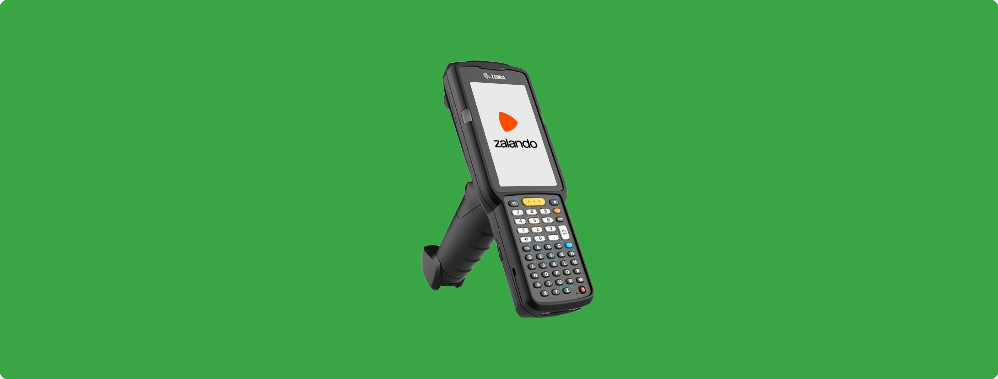 Zalando Pick app mockup on MDE device